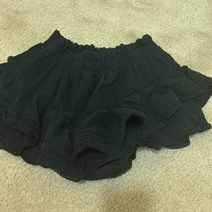 Black Aerie ruffle skirt